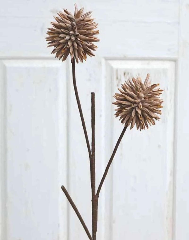 Allium | Artificial Allium Chirara, Brown, 3Ft/95Cm, Ø3.9"/10Cm Allium Allium