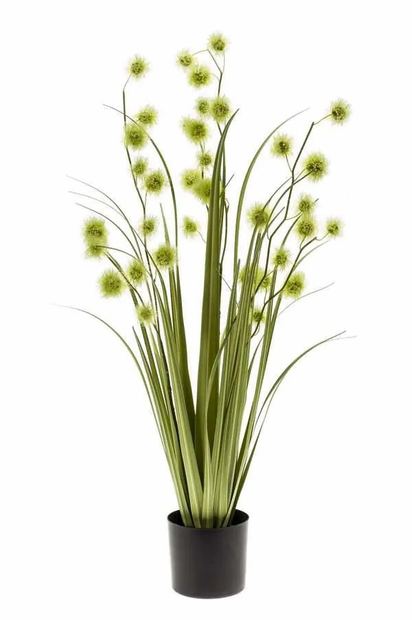 Allium | Artificial Grass Allium Blas, Green, 33"/85Cm Allium Allium