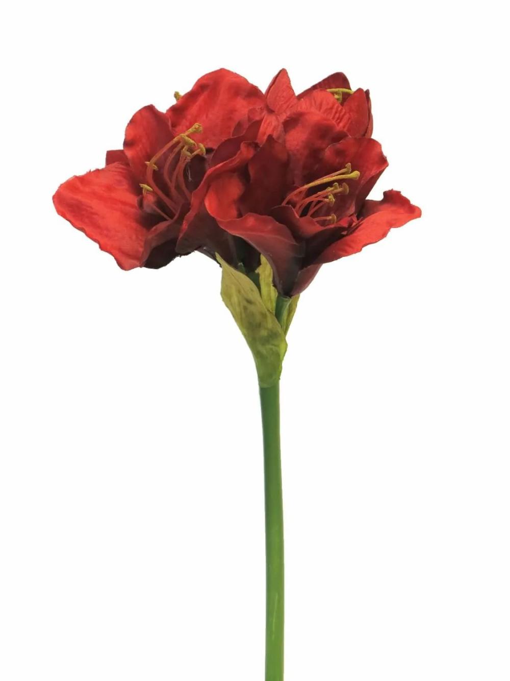 Amaryllis | Artificial Amaryllis Hejia, Red, 24"/60Cm Amaryllis Amaryllis