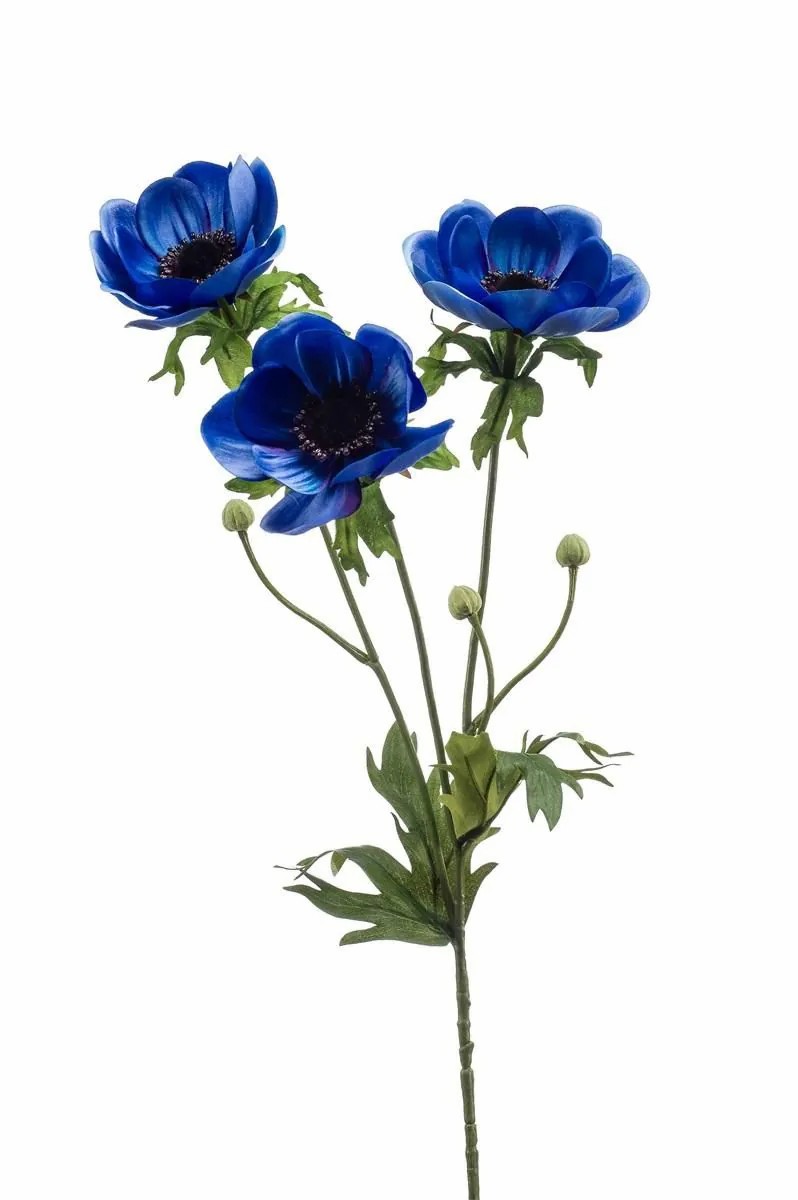 Anemone | Artificial Anemone Sugol, Blue, 30"/75Cm Anemone Anemone