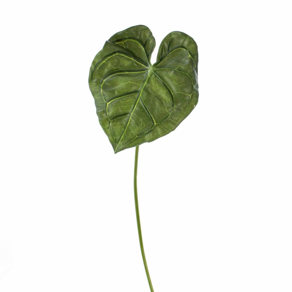 Anthurium | Artificial Anthurium Leaf Luvina, Green, 26"/65Cm Anthurium Anthurium