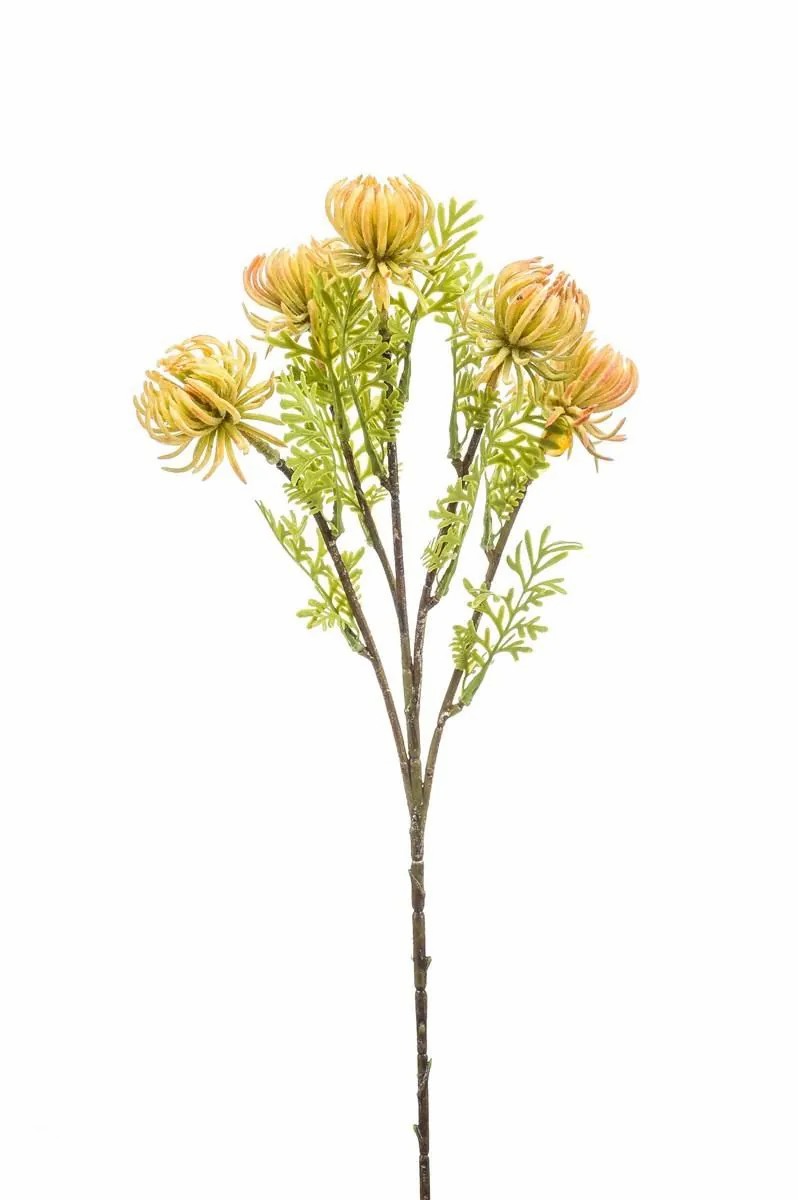 Artichoke plant | Artificial Artichoke Flowering Branch Palladia, Yellow-Peach, 18"/45Cm Artichoke plant Artichoke plant