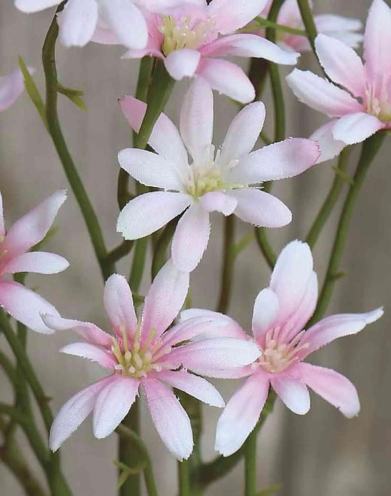 Aster | Artificial Sea Aster Namina, White-Light Pink, 18"/45Cm Artificial Flowers Aster