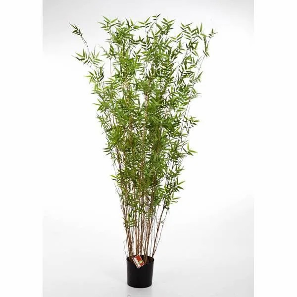 Bamboo | Artificial Bamboo Plant Daya, Natural Stems, Green, 28"/70Cm Artificial Trees Bamboo