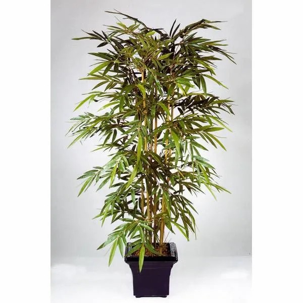 Bamboo | Plastic Bamboo Plant Tarik, Real Stems, Flame Retardant, 7Ft/210Cm Artificial Trees Bamboo