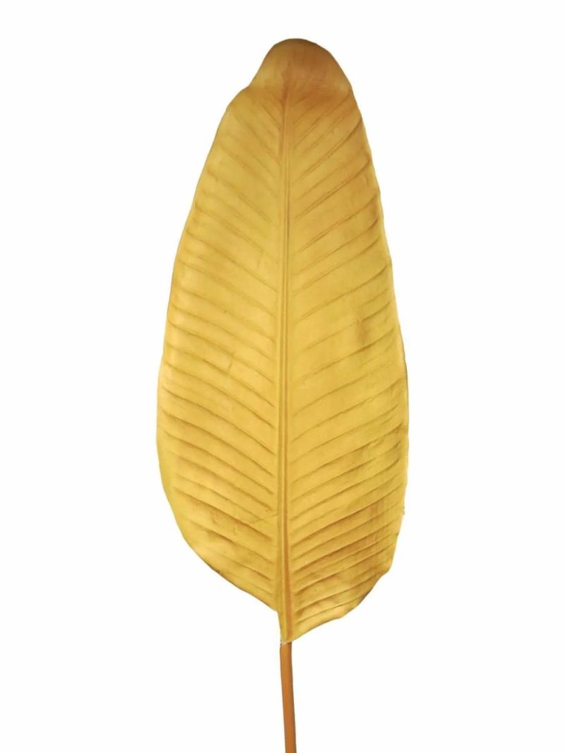 Banana palm | Artificial Banana Leaf Meishuo, Yellow-Brown, 4Ft/110Cm Artificial Palms Banana palm