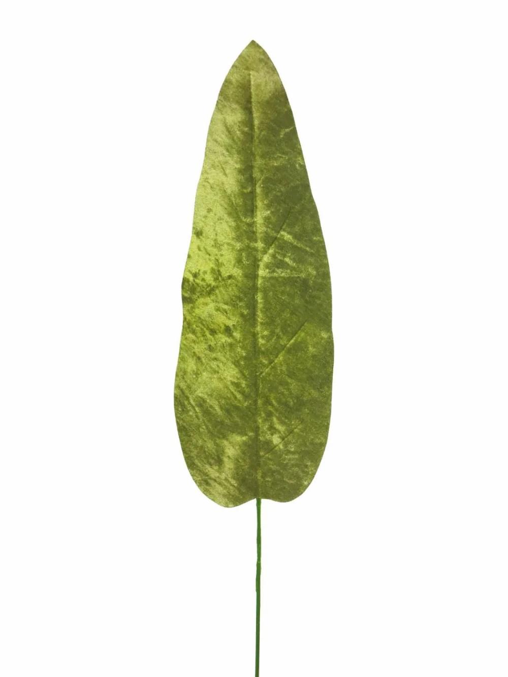 Banana palm | Velvet Banana Leaf Aoxue, Green, 28"/70Cm Artificial Palms Banana palm