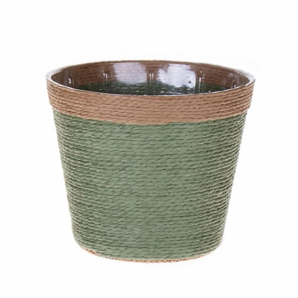 Baskets | Plant Basket Nerionko, Green-Beige, 4.3"/11Cm, Ø5.3"/13,5Cm Accessories Baskets