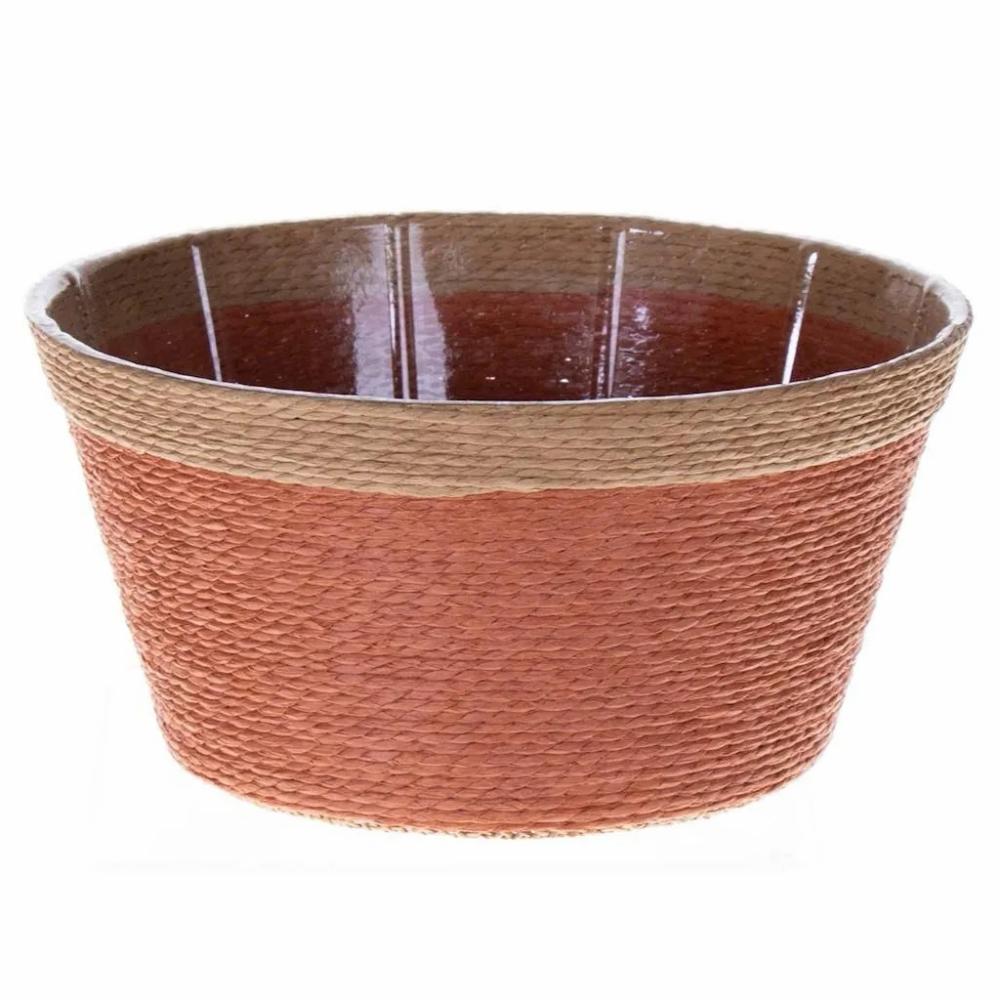 Baskets | Plant Basket Nerionko, Terracotta-Beige, 4"/10Cm, Ø7"/19Cm Accessories Baskets