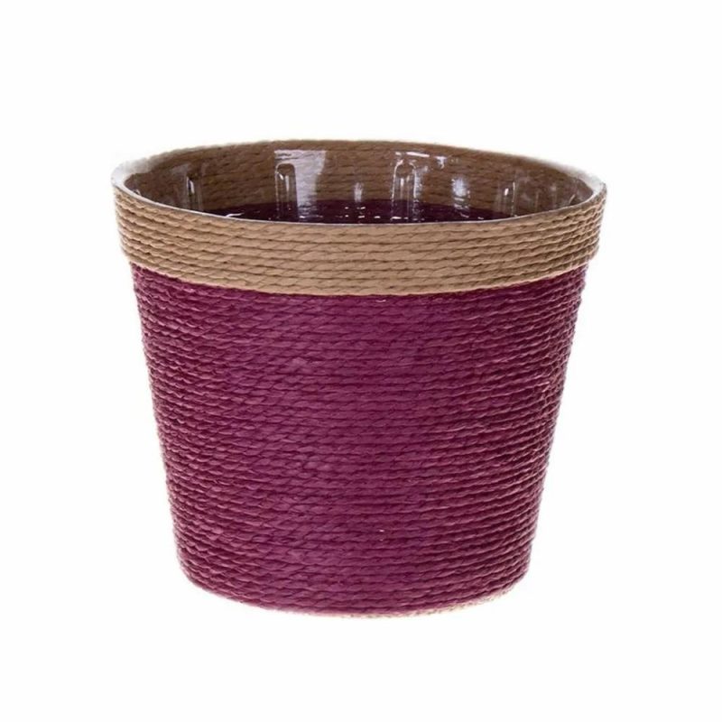 Baskets | Plant Basket Nerionko, Violet-Beige, 4.3"/11Cm, Ø5.3"/13,5Cm Accessories Baskets