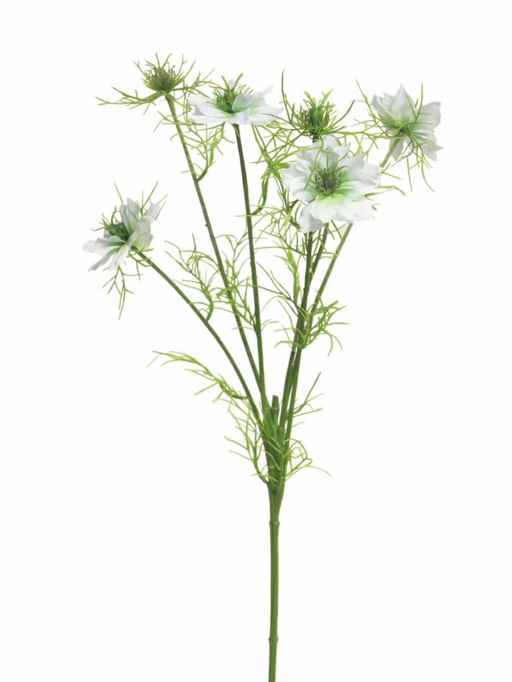 Black cumin | Artificial Black Cumin Branch Tianke, Light Blue, 26"/65Cm Artificial Flowers Black cumin