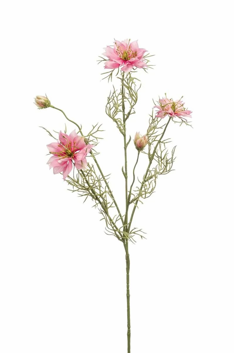 Black cumin | Decorative Branch Nigella Jennie, Pink, 28"/70Cm Artificial Flowers Black cumin