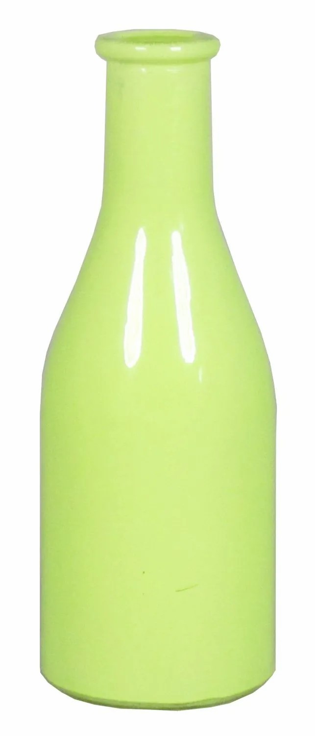 Bottles | Decorative Bottle Anya, Glass, Light Green, 7"/18Cm, Ø2.6"/6,5Cm Accessories Bottles