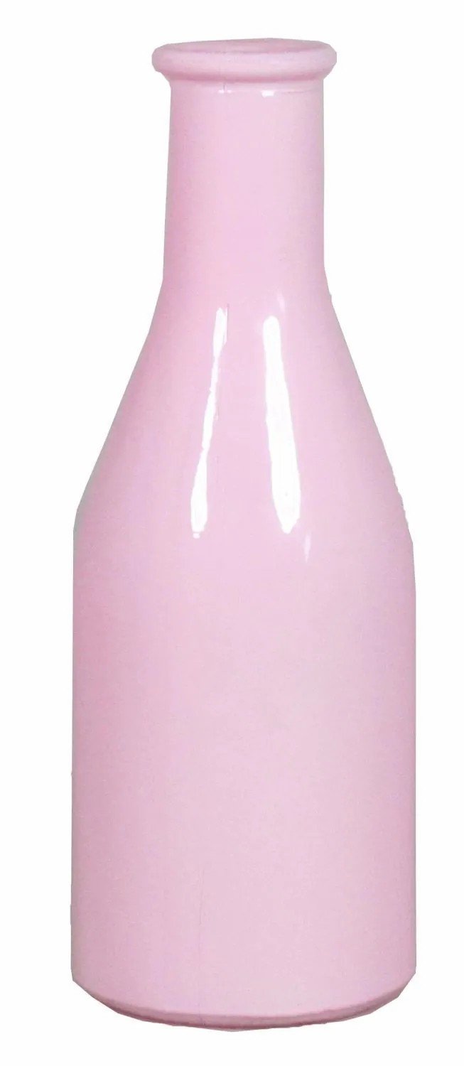 Bottles | Decorative Bottle Anya, Glass, Pink, 7"/18Cm, Ø2.6"/6,5Cm Accessories Bottles