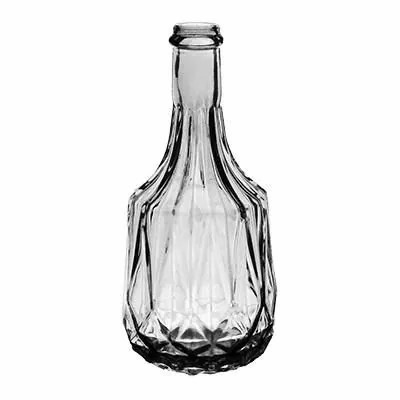 Bottles | Glass Decorative Bottle Segundo, Structure Pattern, Clear, 17Cm, Ø8Cm Accessories Bottles