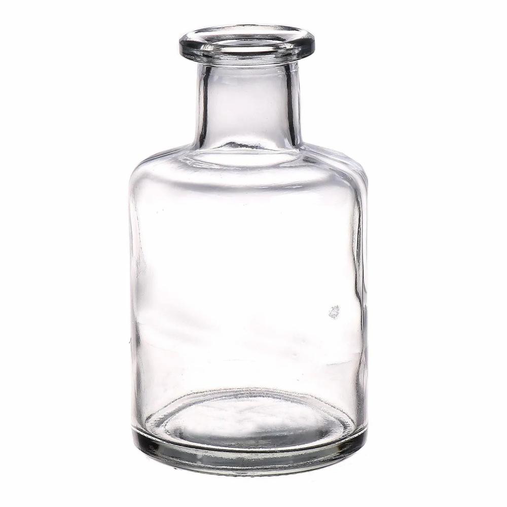 Bottles | Glass Vase Bartolomea, Clear, 4.6"/11,8Cm, Ø2.7"/6,8Cm Accessories Bottles