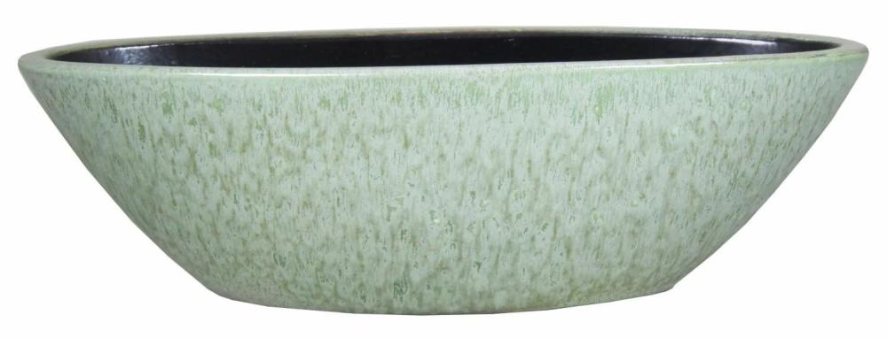 Bowls, dishes, plates | Decorative Bowl Little Ship, Ceramic, Eliel, Speckled, Mint-Green-White, 16"X6"X4.7"/40X15X12Cm Accessories Bowls, dishes, plates