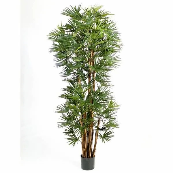 Broadleaf lady palm | Artificial Broadleaf Lady Palm Serena, 5Ft/150Cm Artificial Palms Broadleaf lady palm