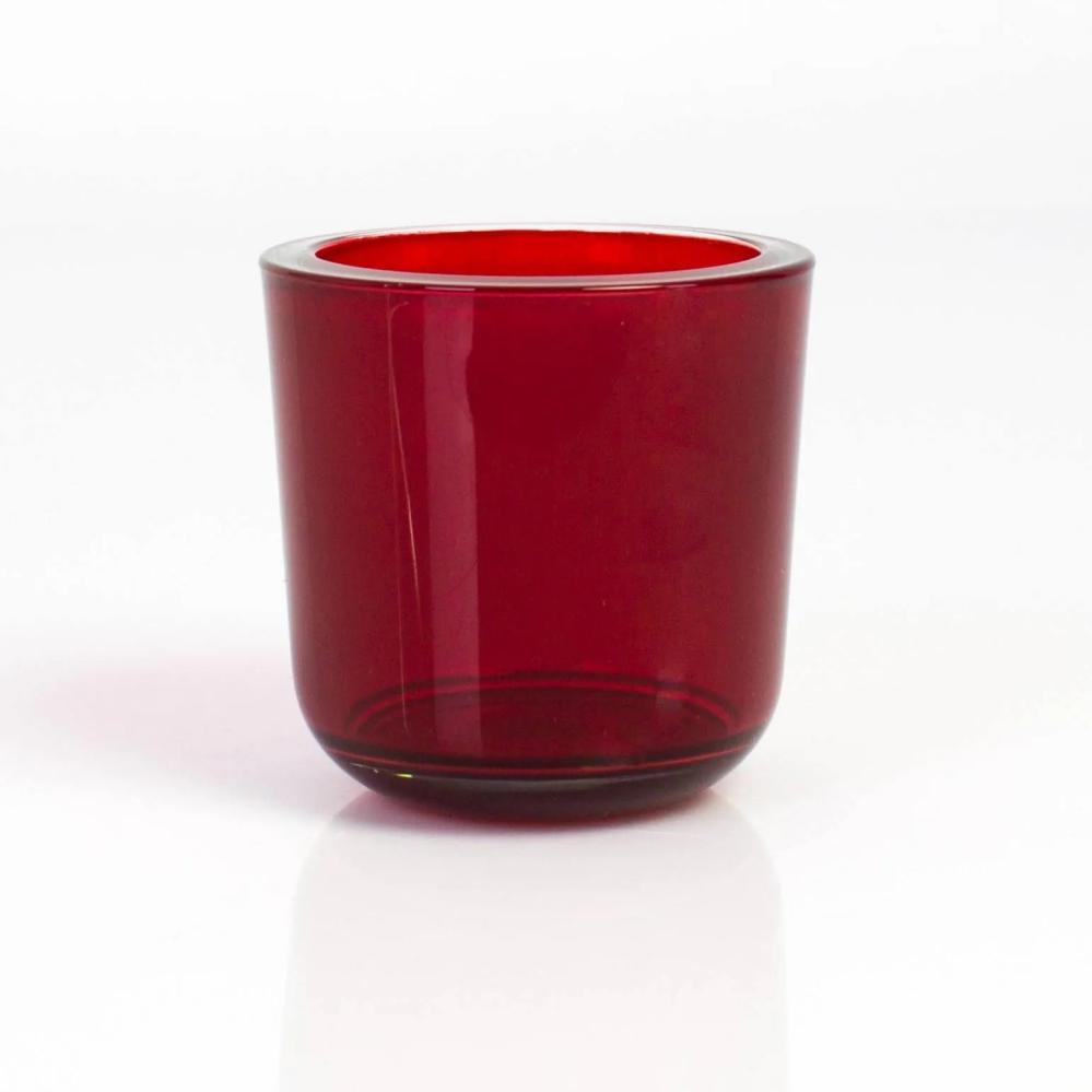 Candle holders | Candle Glass For Tea Lights Nick, Red-Transparent, 3.1"/8Cm, Ø3.1"/8Cm Accessories Candle holders