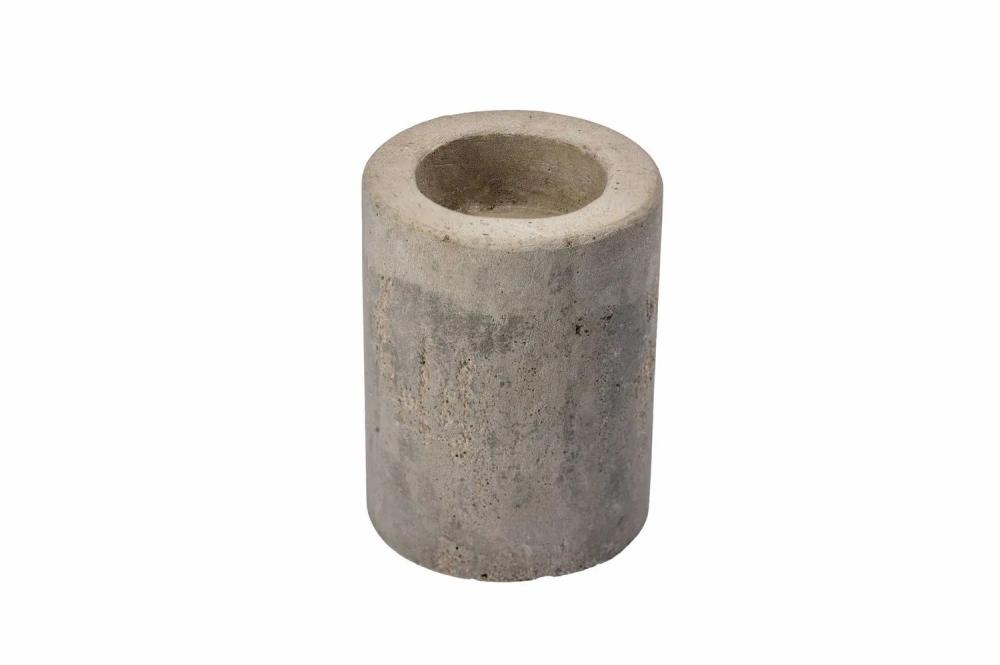 Candle holders | Candle Holder Juanjo In Concrete Look, For Tea Lights And Dinner Candles, Concrete Grey, 8Cm, Ø6Cm Accessories Candle holders