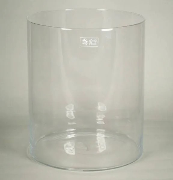 Candle holders | Cylindrical Candle Holder Sanya Ocean, Glass, Clear, 14"/35Cm, Ø12"/30Cm Accessories Candle holders