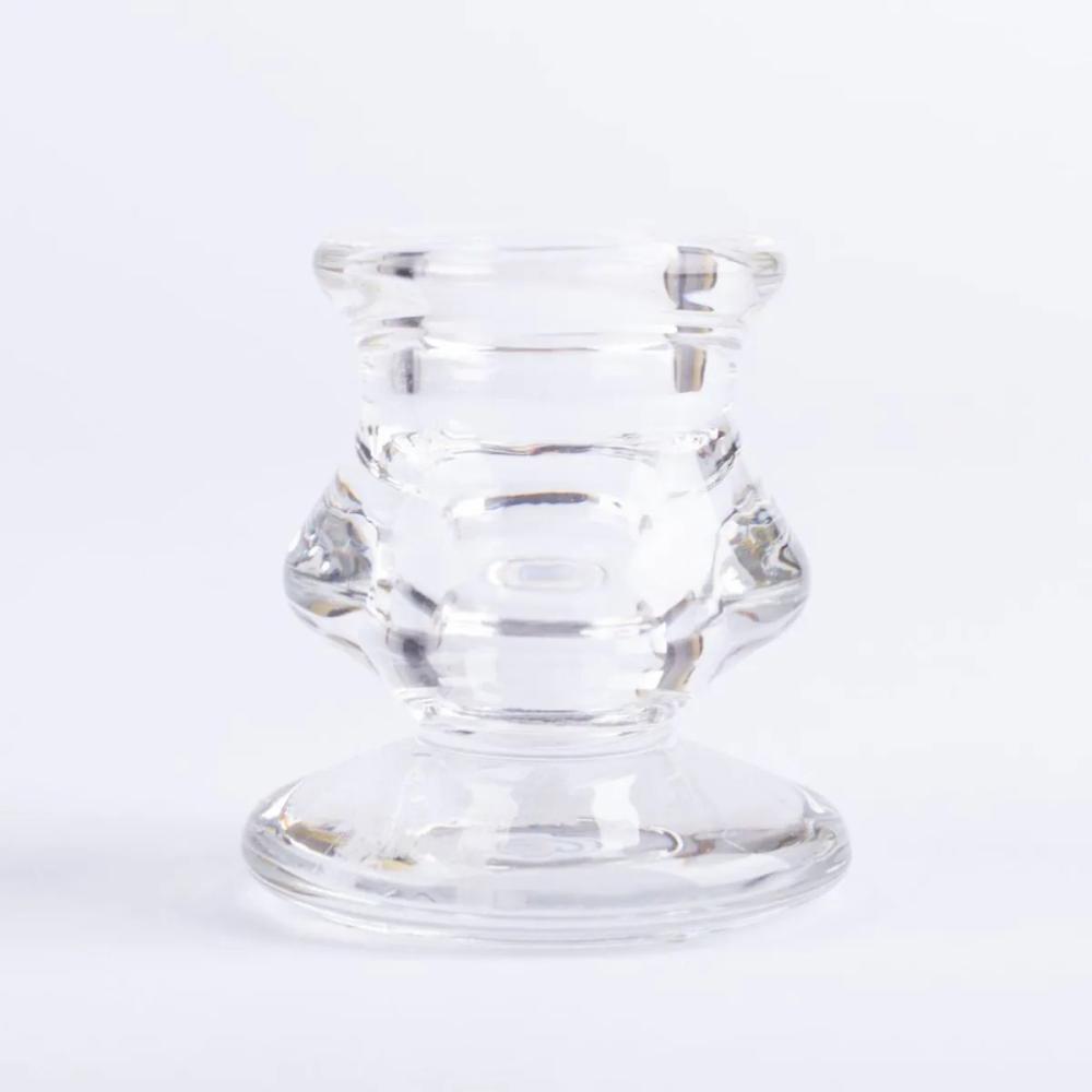 Candle holders | Glass Candle Holder Yurena For Tapered Candles, Clear, 2.4"/6Cm, Ø2"/5Cm Accessories Candle holders