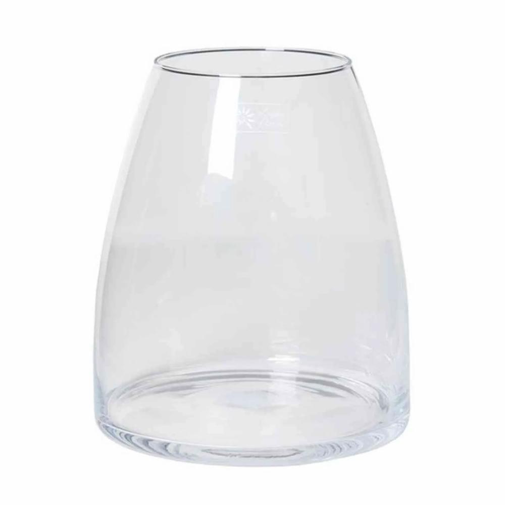 Candle holders | Glass Table Vase Leila, Clear, 11"/27Cm, Ø8"/21Cm Accessories Candle holders