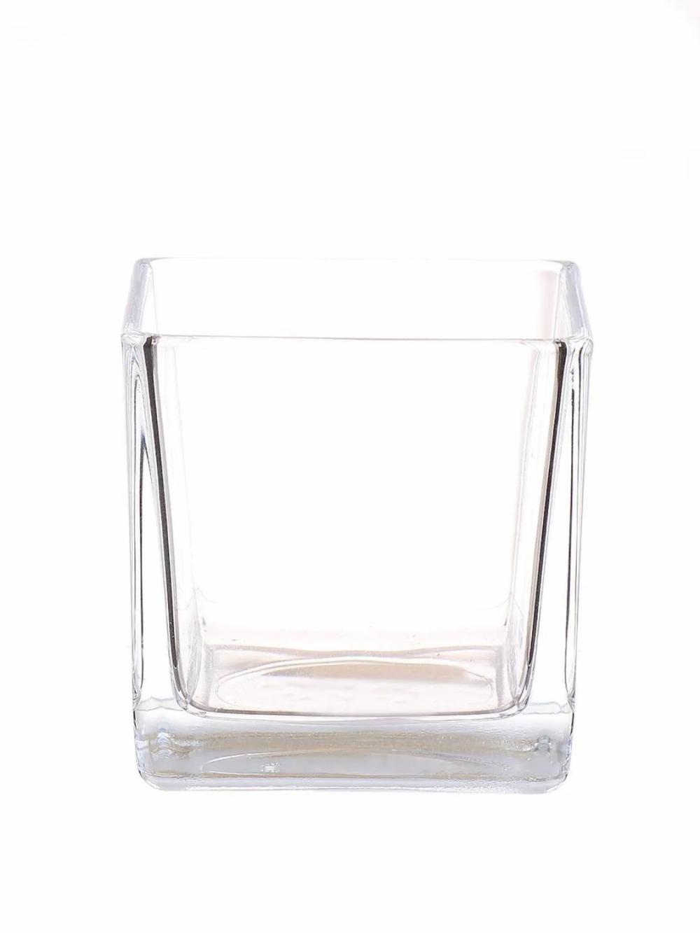 Candle holders | Glass Tea Light Kim Air, Clear, 3.1"X3.1"X3.1"/8X8X8Cm Accessories Candle holders