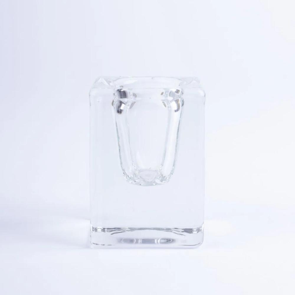 Candle holders | Square Glass Candleholder Soluna For Dinner Candles, Transparent, 1.6"X1.6"X2.4"/4X4X6Cm Accessories Candle holders