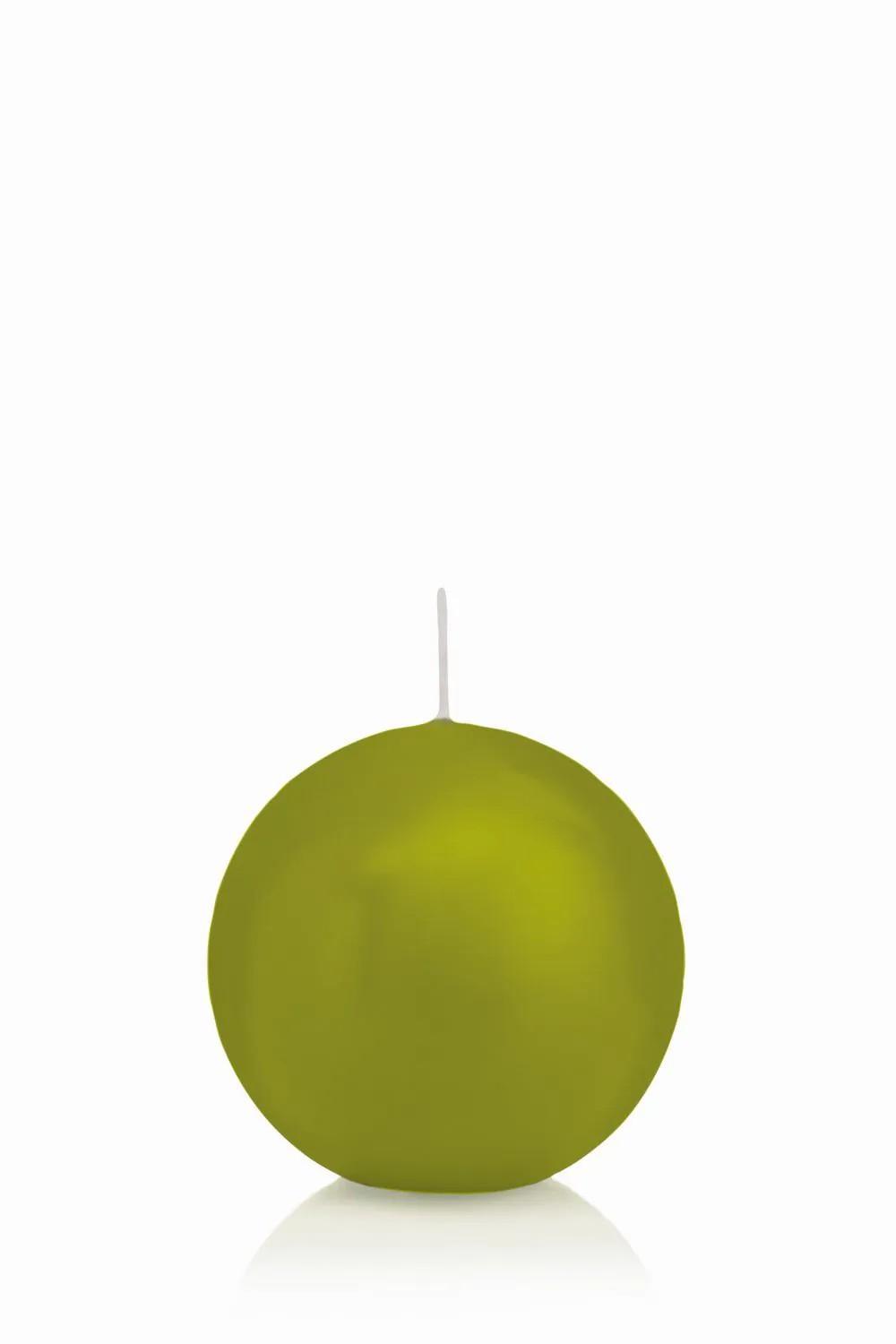 Candles | Ball Wax Candle Maeva, Green, Ø2.8"/7Cm, 16H – Made In Germany Accessories Candles