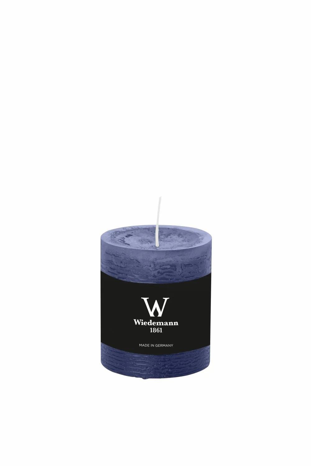 Candles | Block Candle Aurora, Dark Blue, 3.1"/8Cm, Ø2.7"/6,8Cm, 34H – Made In Germany Accessories Blue