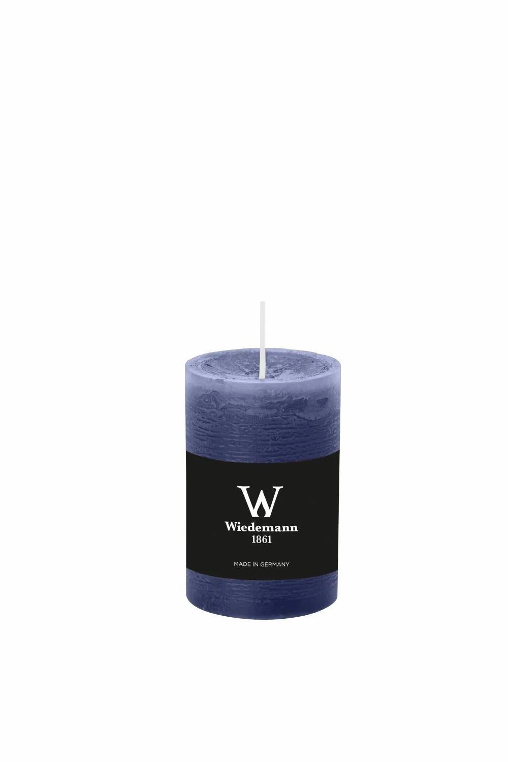 Candles | Block Candle Aurora, Dark Blue, 3.5"/9Cm, Ø2.3"/5,8Cm, 30H – Made In Germany Accessories Blue