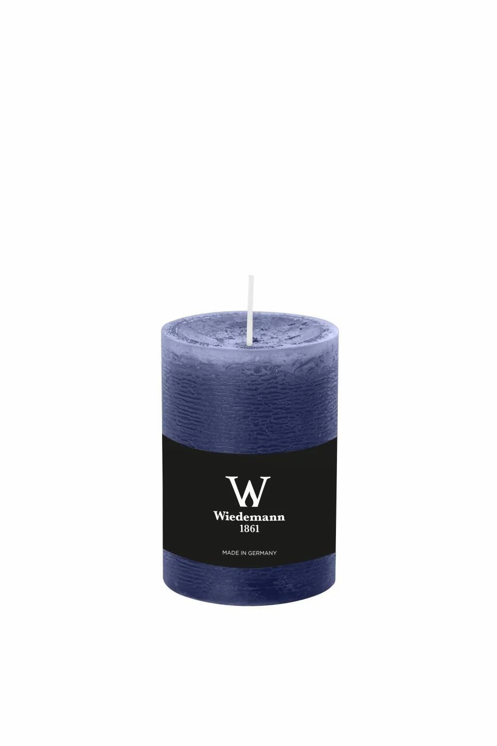 Candles | Block Candle Aurora, Dark Blue, 4"/10Cm, Ø2.7"/6,8Cm, 42H – Made In Germany Accessories Blue