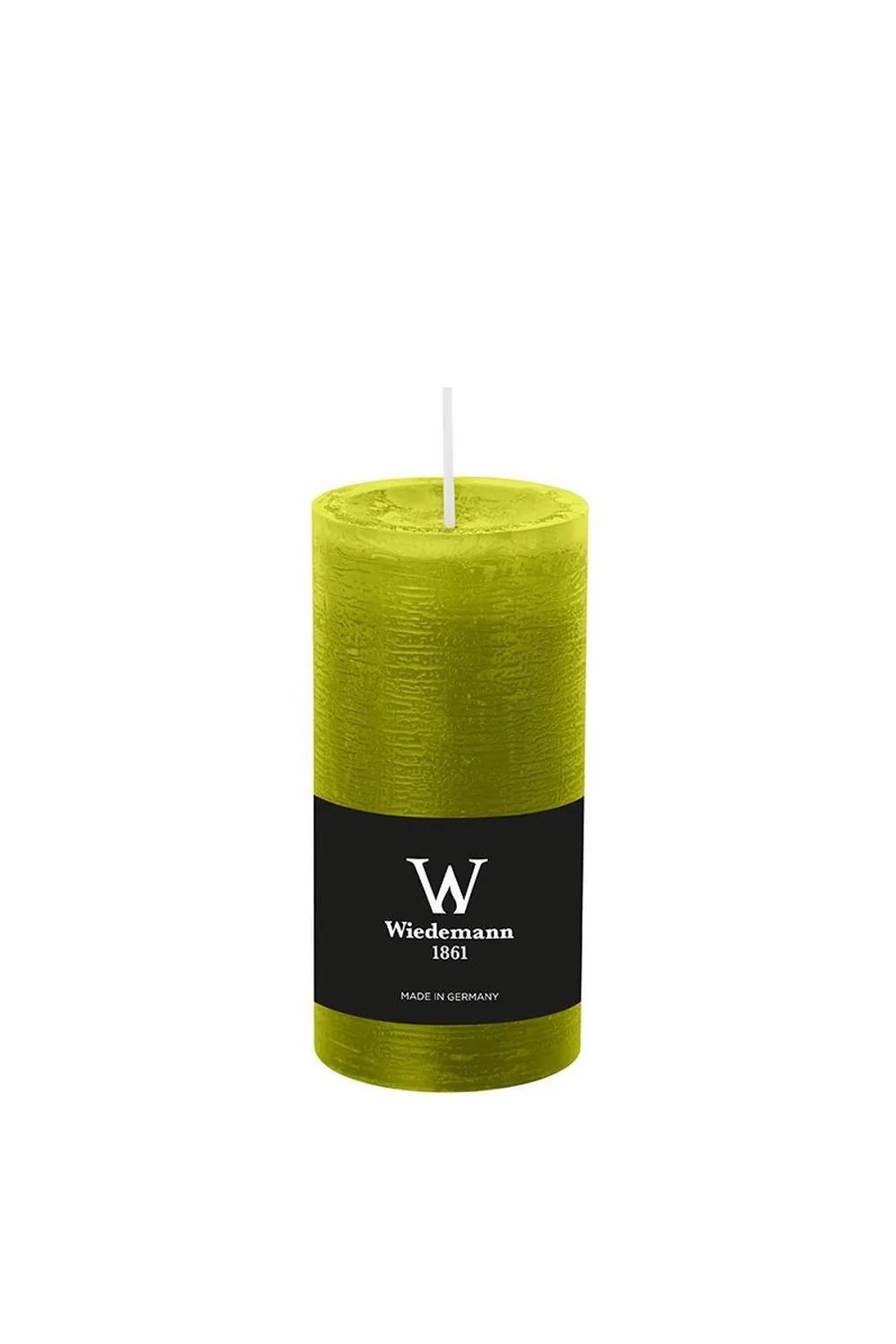 Candles | Block Candle Aurora, Green, 4.7"/12Cm, Ø2.3"/5,8Cm, 42H – Made In Germany Accessories Candles