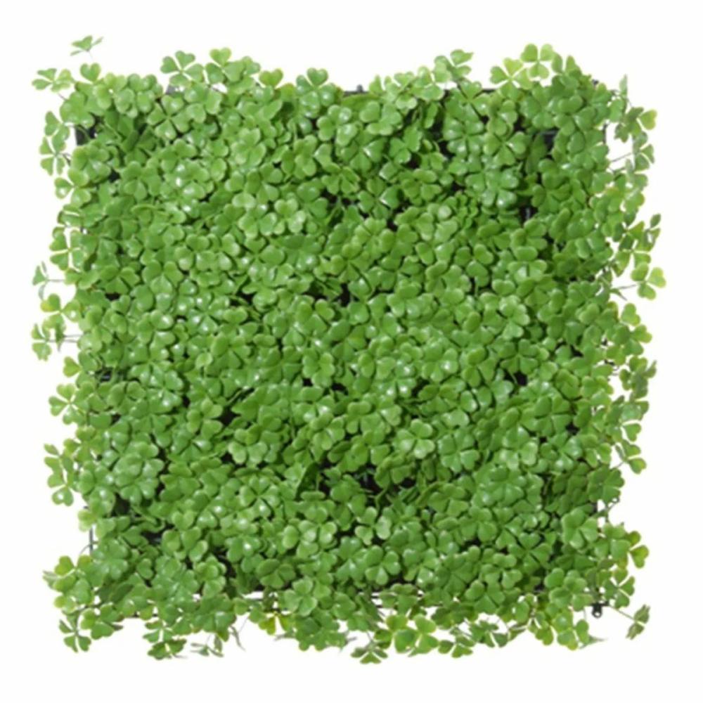 Clover | Plastic Hedge / Mat Lucky Clover Fuko, Green, 20"X20"/50X50Cm Artificial Plants Clover