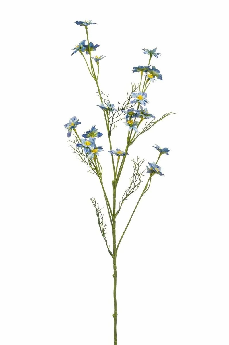 Columbine | Artificial Columbine Flower Scruffy, Light Blue, 28"/70Cm Artificial Flowers Blue