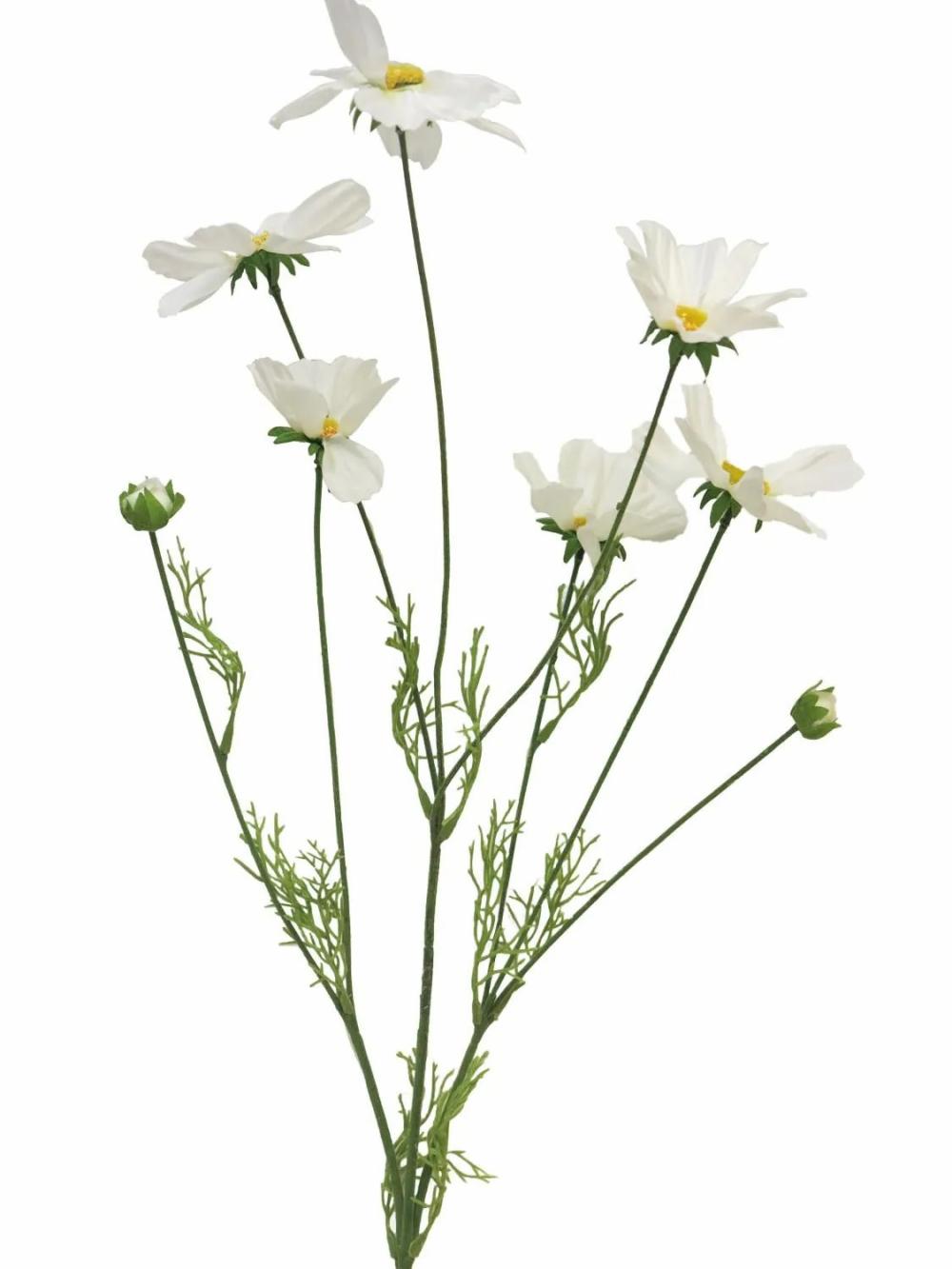 Cosmos | Artificial Cosmos Branch Bailing, Cream, 3Ft/90Cm Artificial Flowers Cosmos