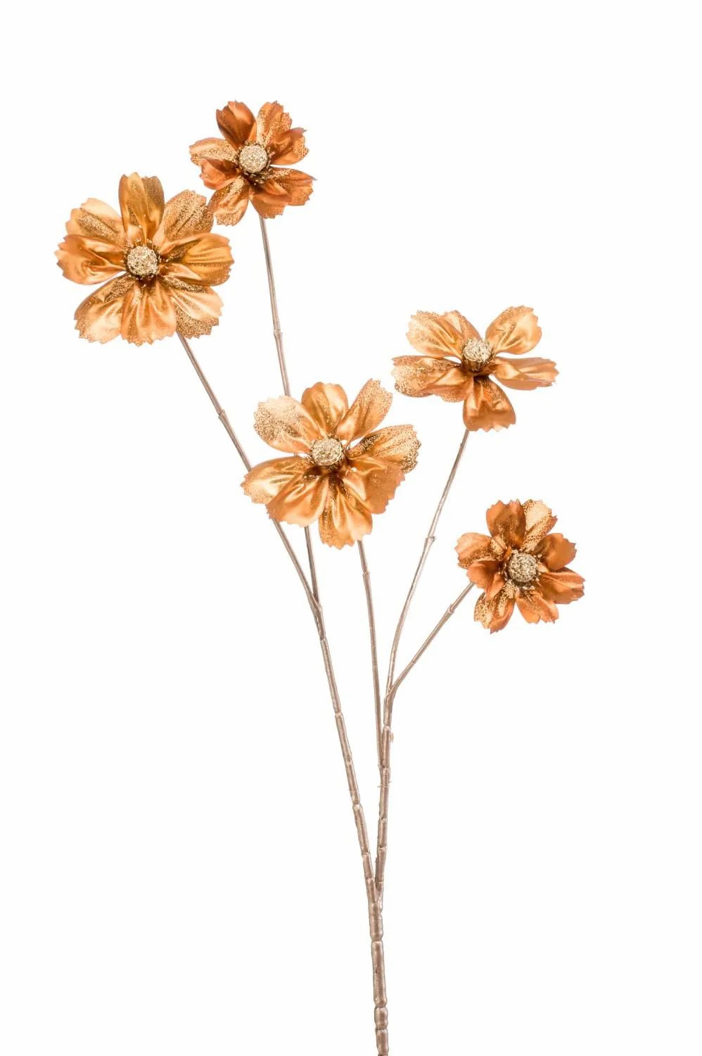 Cosmos | Artificial Flower Cosmos Fjella, Metallic-Gold, 28"/70Cm Artificial Flowers Cosmos