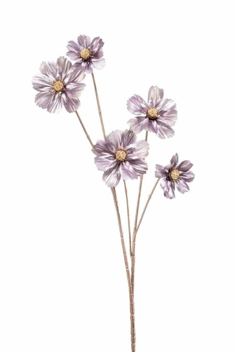 Cosmos | Artificial Flower Cosmos Fjella, Metallic-Purple, 28"/70Cm Artificial Flowers Cosmos