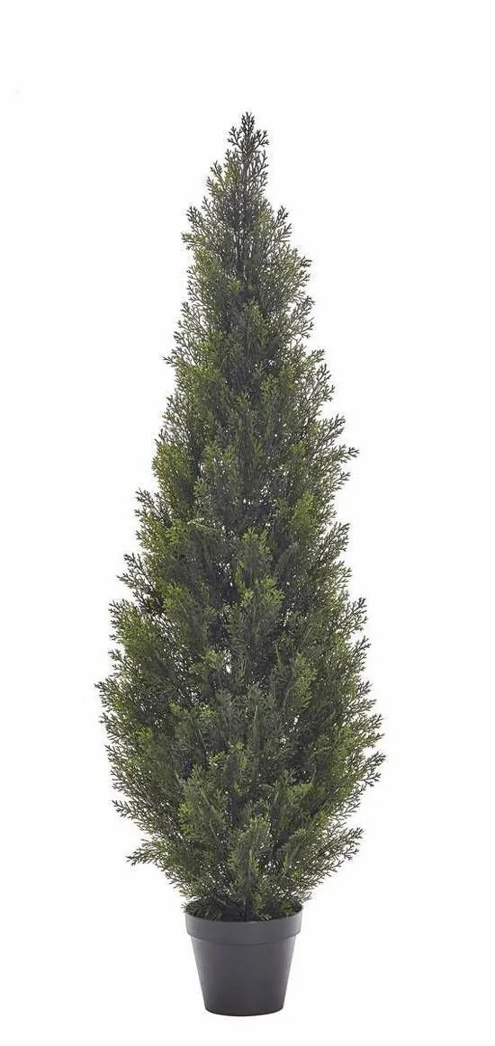 Cypresses | Artificial Cedar Edela, Uv-Resistant, Green, 5Ft/150Cm Artificial Trees Cypresses