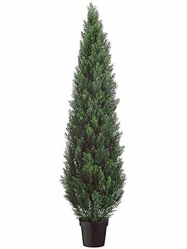 Cypresses | Artificial Cedar Edela, Uv-Resistant, Green, 6Ft/180Cm Artificial Trees Cypresses