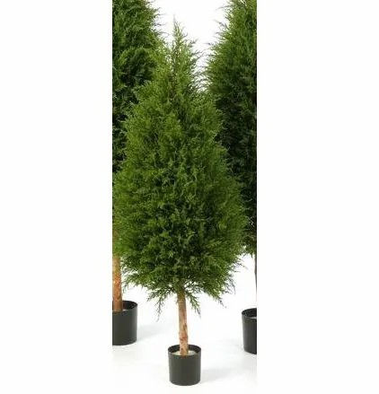 Cypresses | Artificial Cedar Yvonne, Green, 4Ft/120Cm Artificial Trees Cypresses