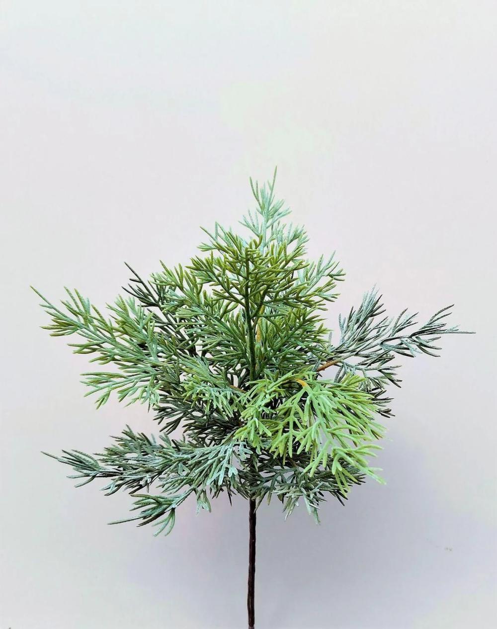 Cypresses | Decorative Cedar Branch Balthilde, Green, 20"/50Cm Artificial Trees Cypresses