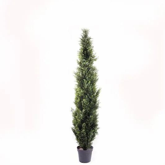 Cypresses | Fake Cedar Henriette, In A Planter, Green, 6Ft/180Cm Artificial Trees Cypresses