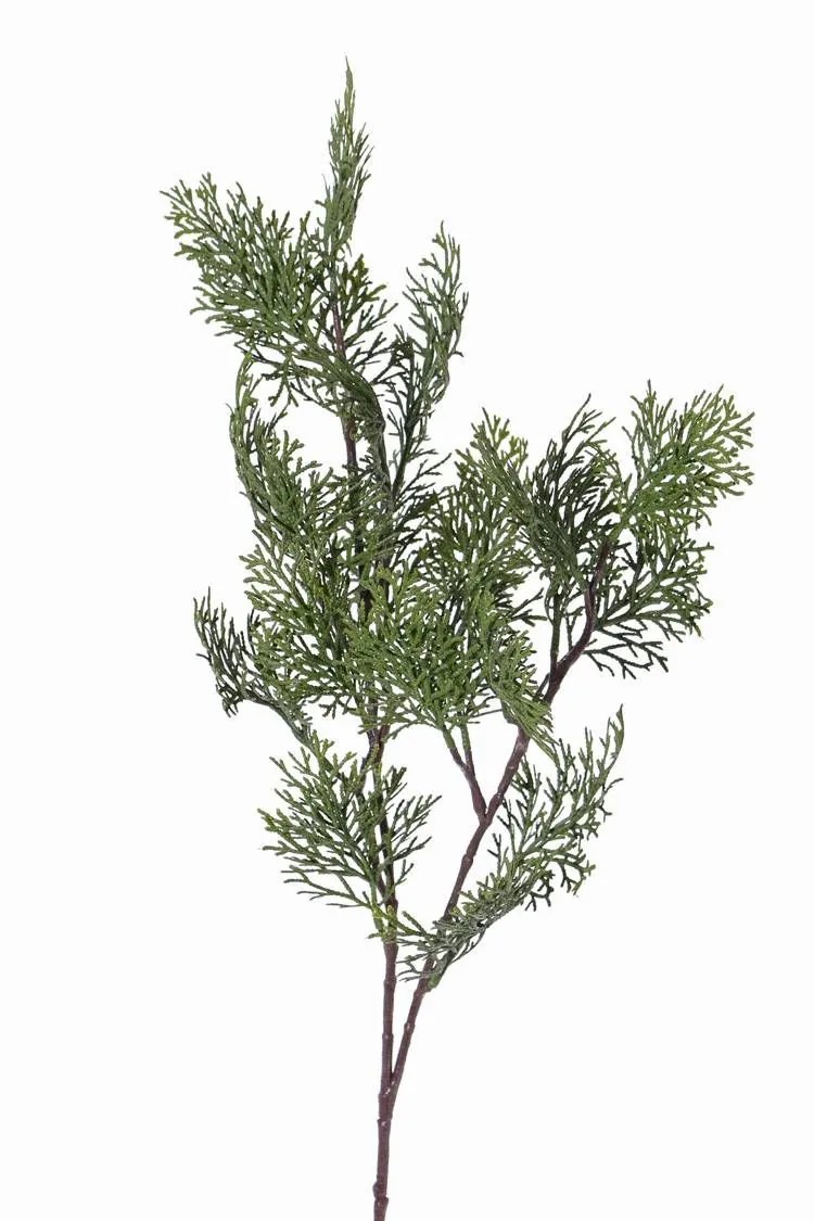 Cypresses | Fake Cypress Branch Frowin, Green, 31"/80Cm Artificial Trees Cypresses