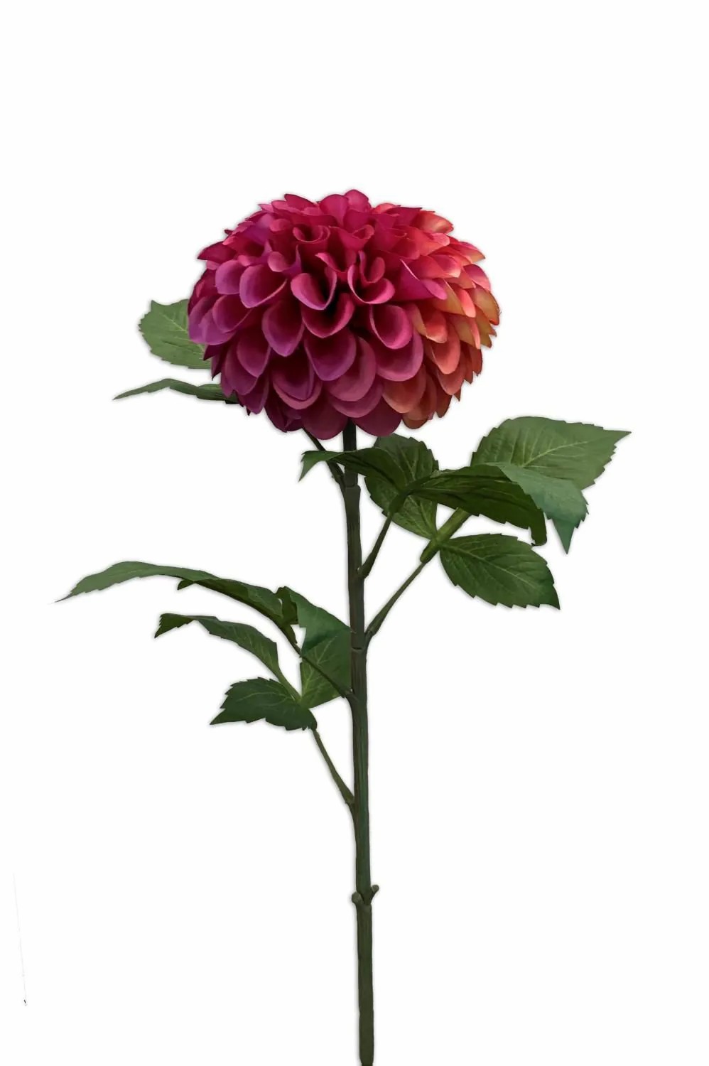 Dahlia | Fake Flower Pompom Dahlia Mileya, Purple, 30"/75Cm Artificial Flowers Dahlia