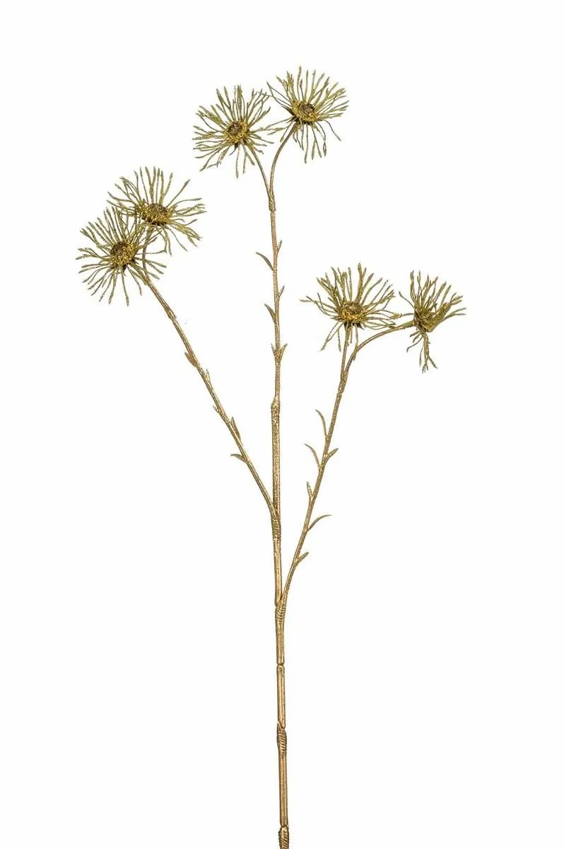 Daisies | Artificial Daisy Abelina, Green-Gold, 26"/65Cm Artificial Flowers Daisies