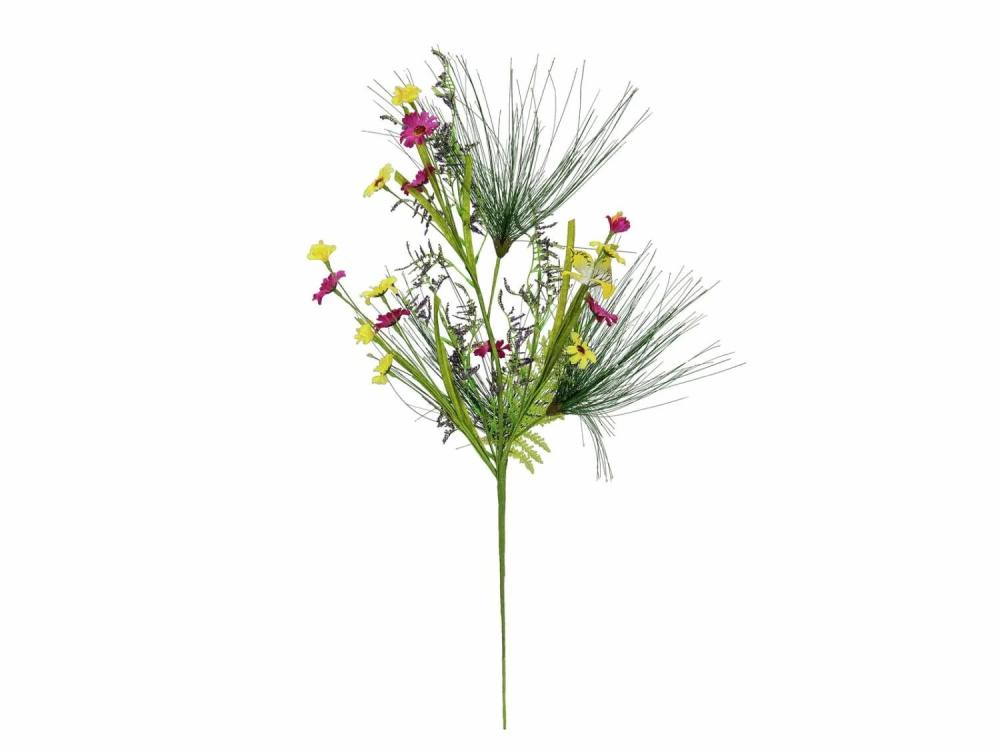 Daisies | Artificial Daisy Spray Limba, Butterfly, Multi-Coloured, 24"/60Cm Artificial Flowers Daisies