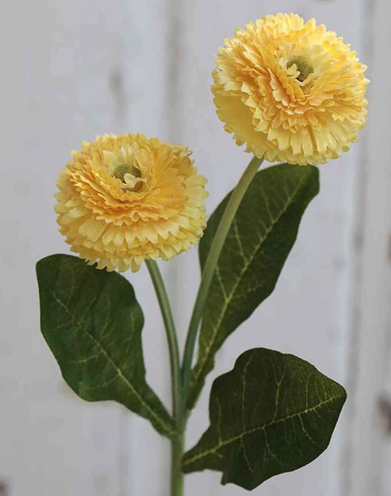 Daisies | Fake Daisies Syeda, Yellow, 10"/25Cm Artificial Flowers Daisies