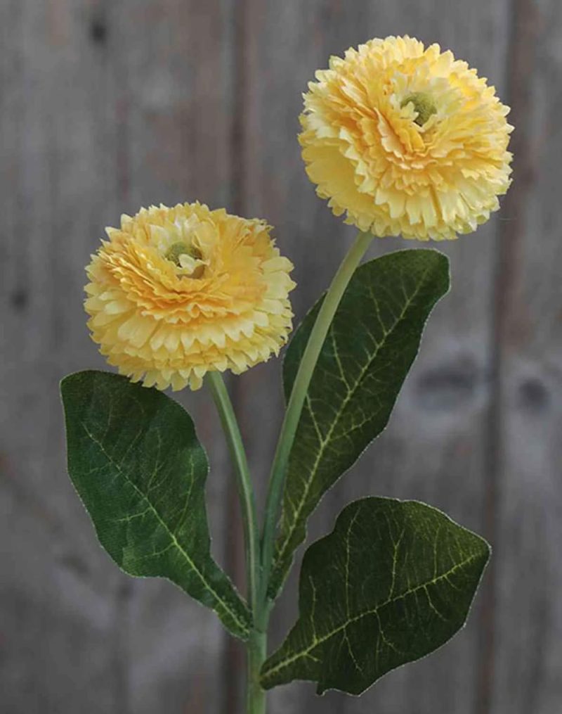 Daisies | Fake Daisies Syeda, Yellow, 10"/25Cm Artificial Flowers Daisies